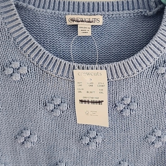 NWT J. CREW Crewcuts Girls Bobble Knit Sweater size XXL( 14-15) - Picture 6 of 6